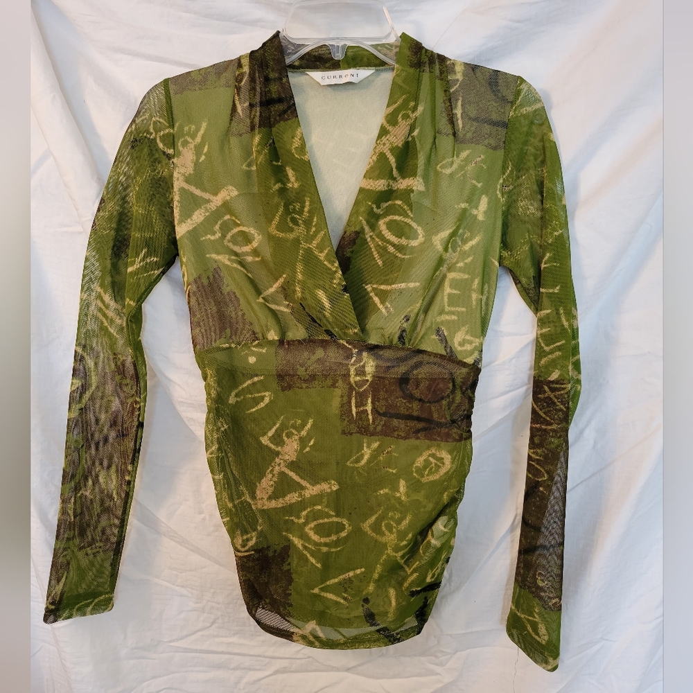 Current Sheer Patterned Top